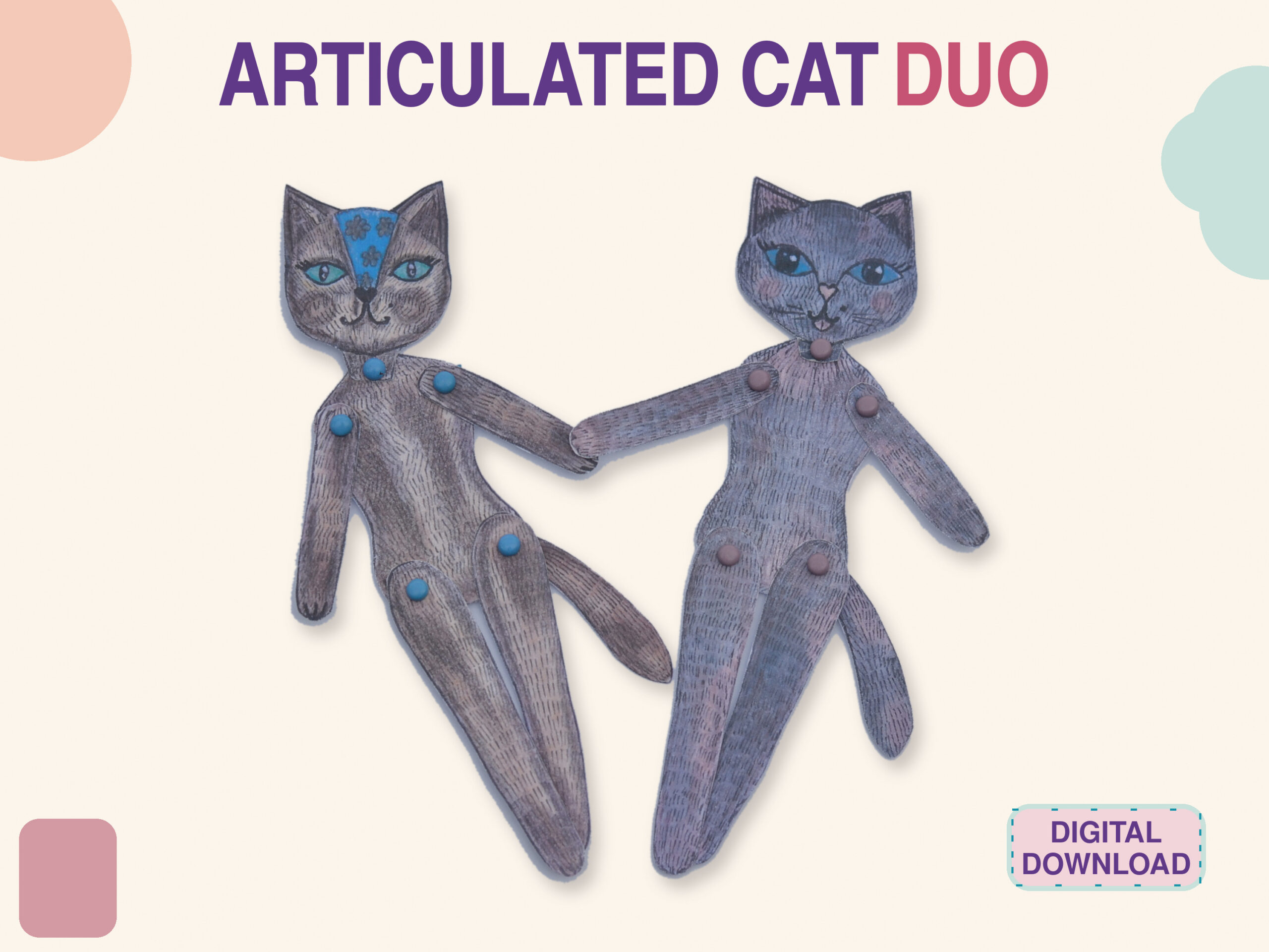 How to Make an Articulated Paper Doll: Print, Cut and Join