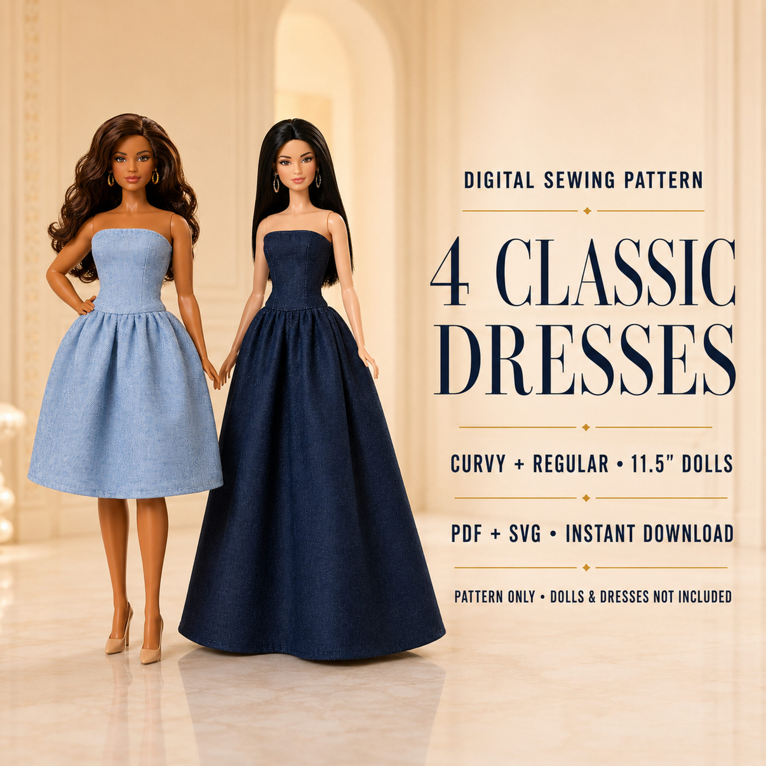Sewing Patterns for Barbie® Clothes: A Beginner's Guide to Fit, Fabric and Seams